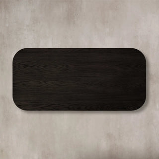 Finley Wood Coffee Table: Minimalist Fluted Rectangular Wood Coffee Table