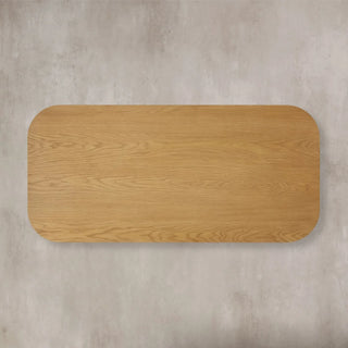 Finley Wood Coffee Table: Minimalist Fluted Rectangular Wood Coffee Table