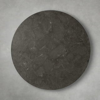 Finnley Round Marble-Top Dining Table – Artisan Iron Base Modern Design
