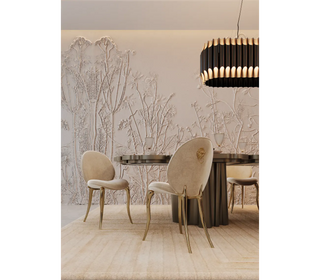 Fortuna Sculptural Brass Dining Table – Seats 8, 10, 12 or 14