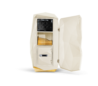 Luxury Diamond Floor Safe with Hidden Watch Winder & Certified High-Security Storage System