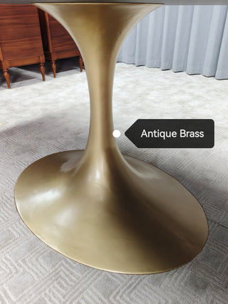 Oval Metal Trumpet Base without tabletop