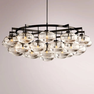 Kabrette Clear Glass Round Chandelier