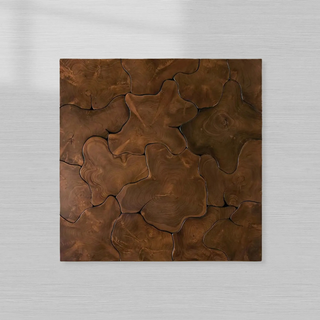 Kalmar Teak Square Coffee Table Wood Living Room Center Tea Table Unique Cocktail Table