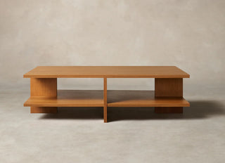 Arte Rectangular Coffee Table | White Oak Wood