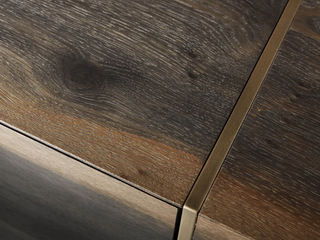 Mihaela Solid Oak Media Console - Retro Wood TV Stand & Entertainment Center for Living Room