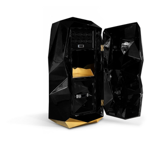 Luxury Diamond Floor Safe with Hidden Watch Winder & Certified High-Security Storage System