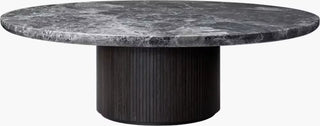 Moon Coffee Table, 59¾" Large Round Marble or Oak