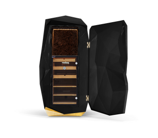 Luxury Diamond Floor Safe with Hidden Watch Winder & Certified High-Security Storage System