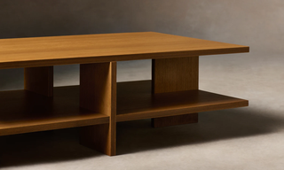 Arte Rectangular Coffee Table | White Oak Wood