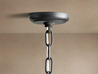 French Art Deco K9 Crystal Round Chandelier