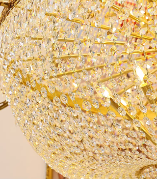 71X83 Inch Huge Antique Empire Brass Crystal Chandelier for high Ceiling Foyer