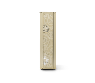 Luxury Baron Safe with Electric Opening System, Gold-Plated Brass & Walnut Root Interior