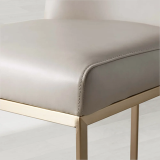 Bradley Curved Back Dining Chair with Upholstered Modern Steel Frame Living Room Chairs