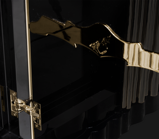 Luxury Watch Winder Safe with Gold-Plated Brass Design & Custom Jewelry Storage System
