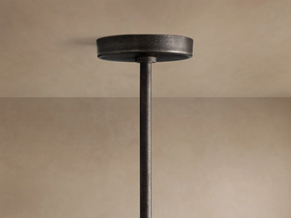 Modern Textured Cast Brass Round Chandelier