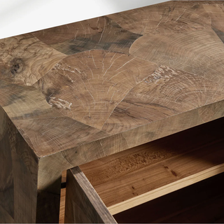 Polanco Salvaged Ash Sideboard - Rustic Wood Buffet Table & TV Cabinet for Living Room