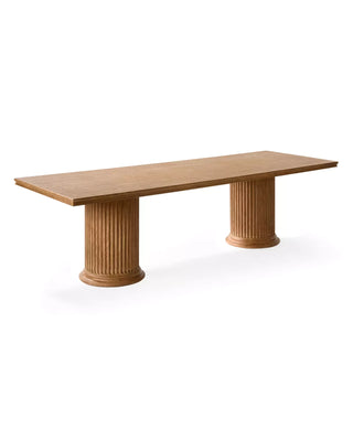 Natural Oak Rectangular Dining Table, 108" or 120"