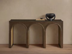 Hattie Oak Entrance Console Table Country Entryway Table