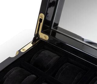 Luxury Lapiaz Watch Box with Polished Stainless Steel & Premium Watch Storage Design