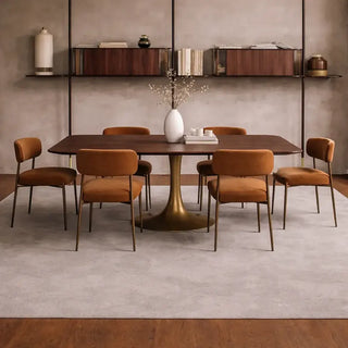 Billie Performance Fabric Dining Chair Modern Antiqued Iron Frame Living Room Chairs