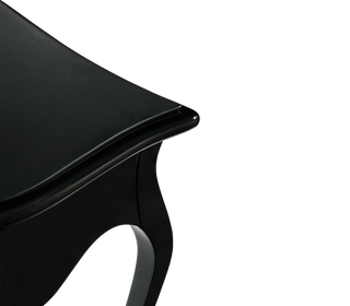 Boulevard Gloss Black Classic Executive Writing Desk