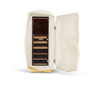 Luxury Diamond Floor Safe with Hidden Watch Winder & Certified High-Security Storage System