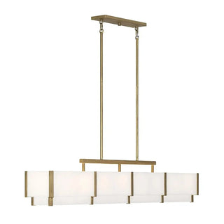 Orleans Linear Alabaster Linear Chandelier