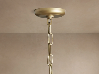 French Art Deco Layered K9 Crystal Round Chandelier