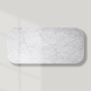 Finley Coffee Table: Minimalist Fluted Stone Top Sofa Center Coffee Table