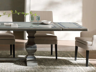 Cerea Gallery Bell’Arte Rectangular Dining Table – Hand-Painted Solid Wood Extendable Table