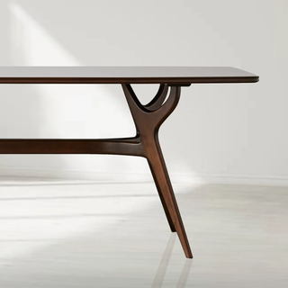 Ambra Modern Rectangle Dining Table (Inset Glass Top): Sleek Minimalist Dining Room Table