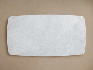 Saint Germain Marble Top Dining Table with Wood Rennes & Metal Base