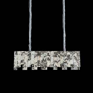 Modern Snowcrest White Luxury Marble Linear Chandelier