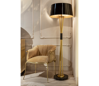 Luxury Surrealist Armchair with Gold-Plated Brass Frame, Velvet Seat & Sculptural Design