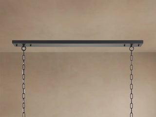French Art Deco K9 Crystal Rectangular Chandelier detail