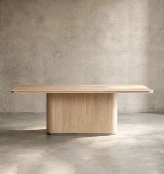 Caden Wood Dining Table | Walnut & Oak Rectangular Table
