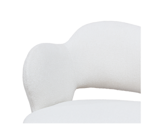 Amara Bouclé Modern Luxury Brass Chair