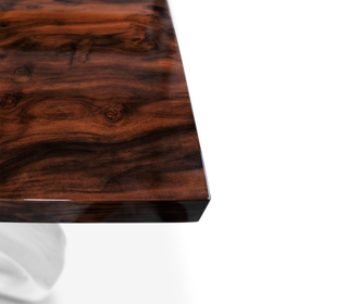Infinity Consoles Curved Copper Leaf Entryways Cabinet Table
