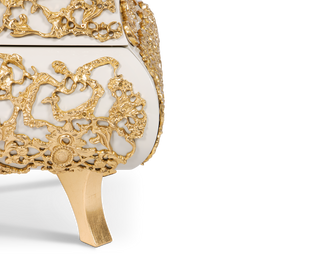 Crochet Baroque Gold Filigree Luxury Nightstand