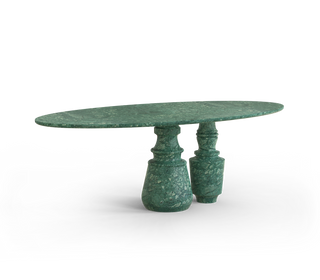 Pietra Oval Classic Estremoz Marble Dining Table