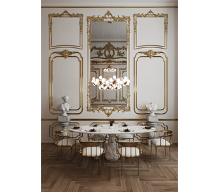 Pietra Oval Classic Estremoz Marble Dining Table