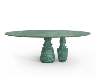 Pietra Oval Classic Estremoz Marble Dining Table