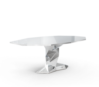 Bonsai Dining Table with Minimalism & Personalized Faceted Dining Table