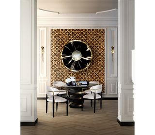 Nahéma Sculptural Hand Motif Polished Brass Chair