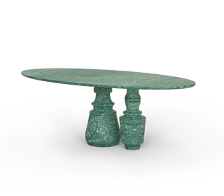 Pietra Oval Classic Estremoz Marble Dining Table