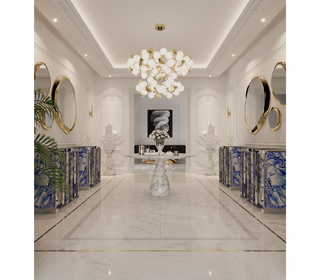 Pietra Square Marble Dining Table
