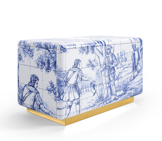 Heritage Azulejo Hand-Painted Ceramic Luxury Nightstand
