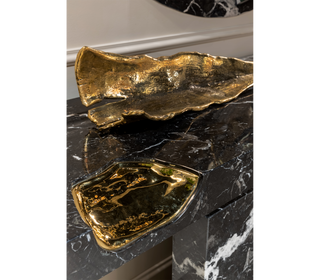 Empire Consoles Hammered Gilded Brass Entryways Cabinet Table