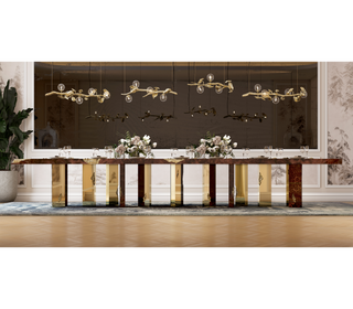 Empire Poplar Root Dining Table